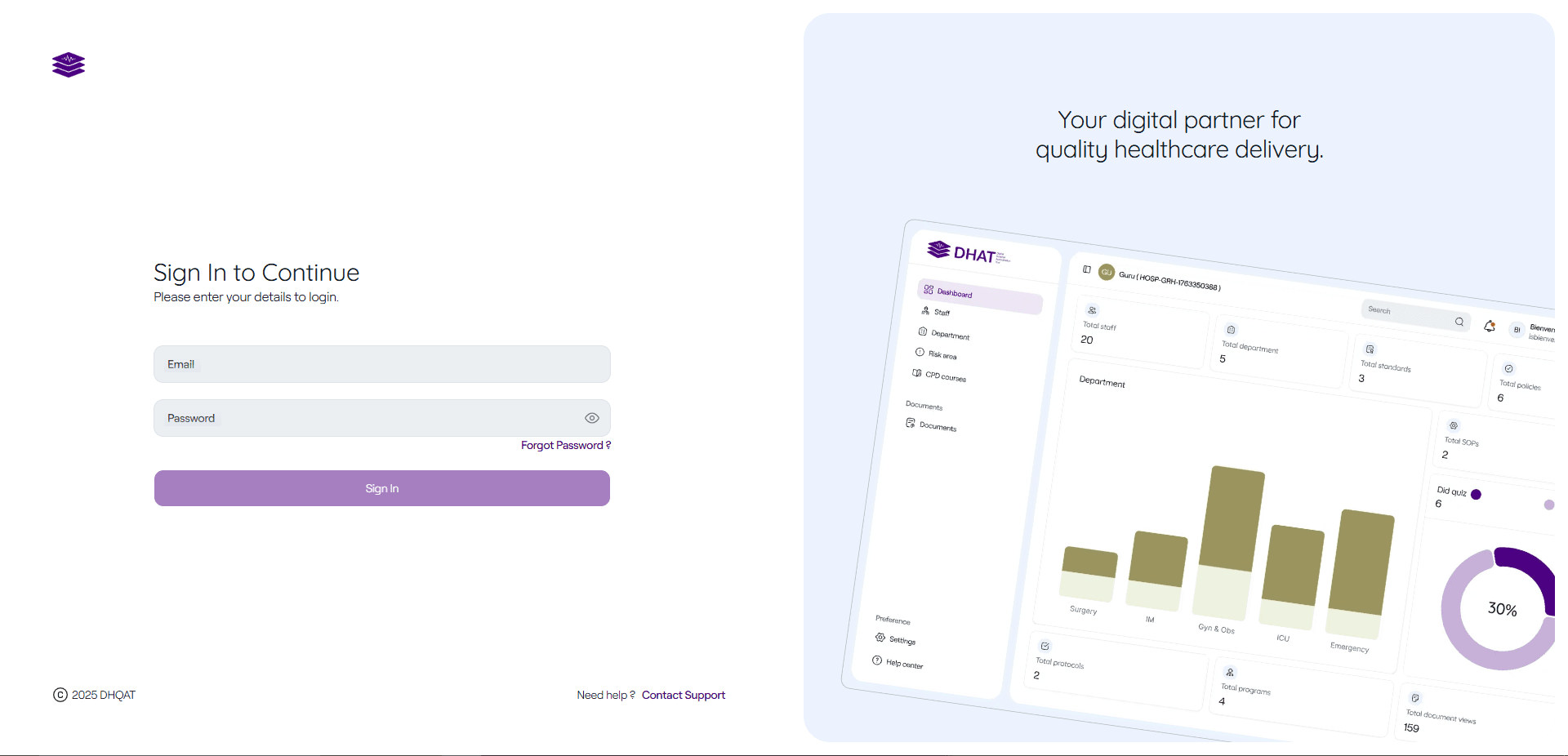 Digital healthcare quality & accreditation tool